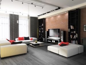 Cu ce asortăm parchetul gri - cameră cu parchet gri Silver Star din colecţia Salsa Art de la Tarkett